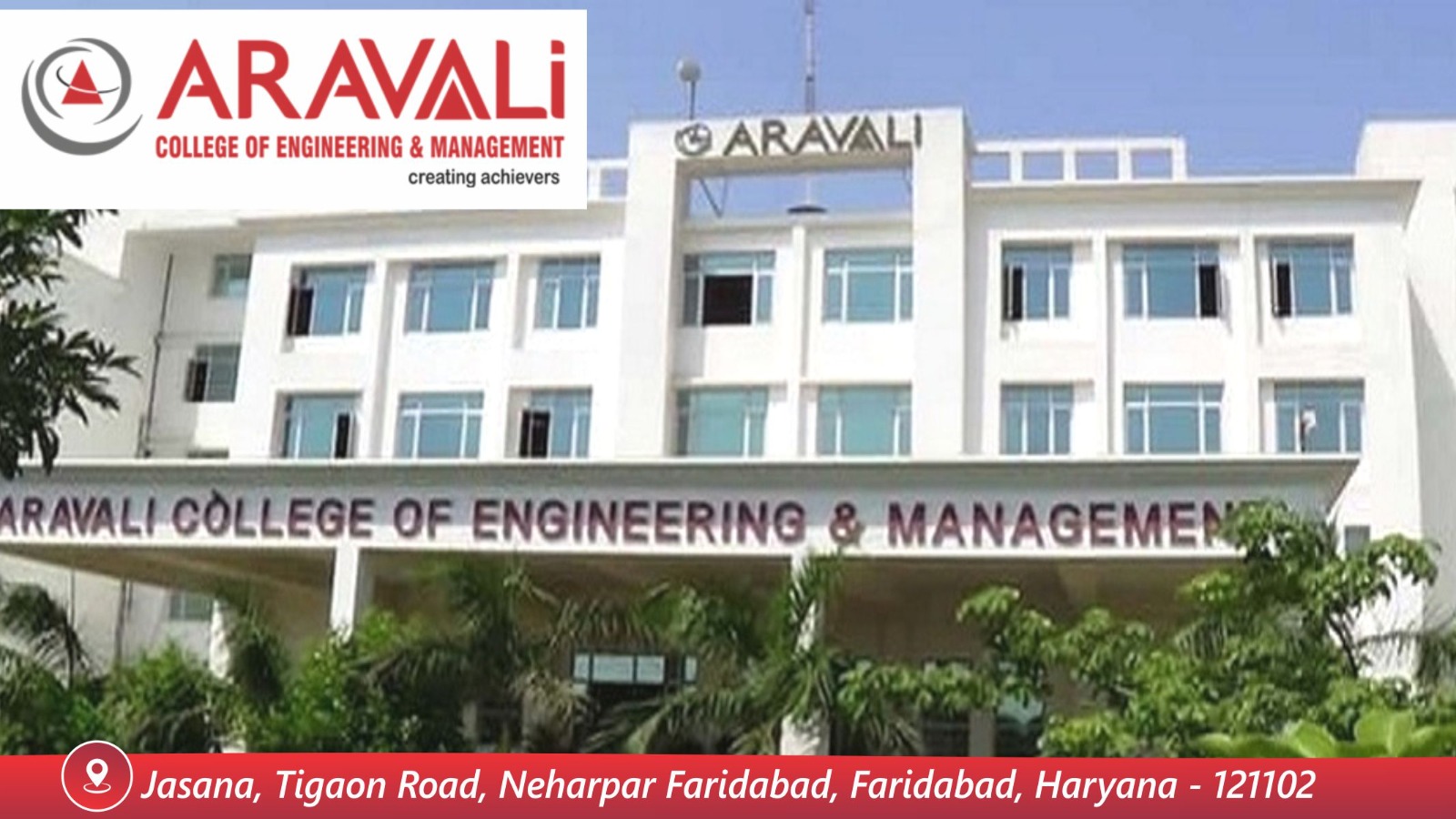 Out Side View of Aravali College of Engineering and Management